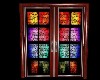 stained glass/wood door