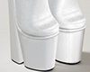 Platforms Boots White