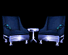 Fancy Blue Chairs Set