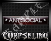 Antisocial Tag - Red