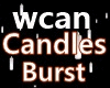 M/F White Candles Burst