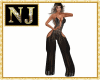 NJ] Gala Black Bodysuit