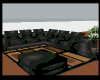 Modern black couch