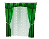 curtains green