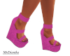 Hot Pink Wedge shoes
