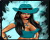 JjG Teal Cowgirl Hat