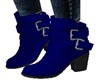 BLUE ANKLE BOOTS