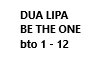 dua lipa- be the one