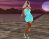 Coctail Teal Dress