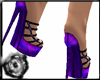 Purple Brocade heels
