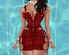 Corset Red Glitter Fit