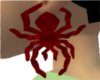 Grim Ruby Spider Earring