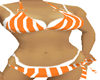 bikini stripes orange