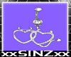 .S Heart Belly Piercing