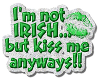 Not an Irish sticker