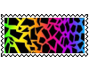 leopard rainbow 100x50