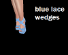 blue lace wedges