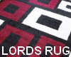 LORDS RUG RED WHITE & Bl