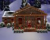 christmas log cabin