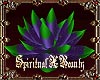 Pur/Grn Meditation Lotus
