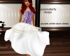 purple ,white lace dress