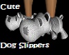 Dog Cute Slippers/white