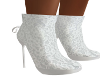 White Lace Ankle Boots