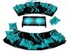 Aqua Dreams pillow sofa