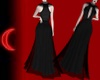 ☾ Feather Dress Black