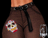 Brown Skull Jeans RLL