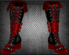 (EA)Crimson Buckle Boots