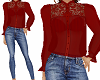 TF* Red lace & Jeans