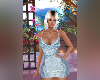 Party Mini Dress Blue