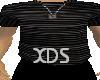 XDS Gray Striped T Shirt