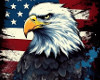 Eagle USA Flag Sticker