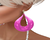 S4 Pink Earring Hoops