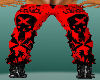 Black And Red Skull Pant