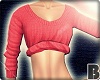 *B* Roll Up Sweater Red
