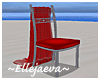 Wedding Aisle Chair Red
