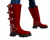 RED LEATHER BOOTS