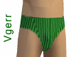 Green Stiped Shorts