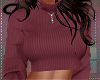 Mauve Crop Sweater