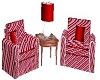candy cane stripe chairs