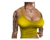Yellow Sexy Tattoo Top