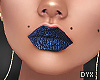 Dark Blue lips Glitter