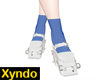 blue shoes