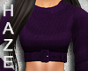 {MH} Crop Sweater Purple