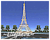 Eiffel Tower Cafe Night