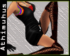 ATH- Rainbow Black Dress