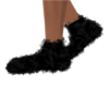 unisex socks fluffy blac